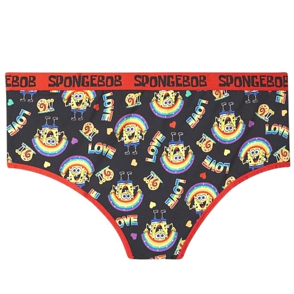 ❤️NWT VINTAGE TORRID SPONGEBOB RAINBOW PRIDE CHEEKY PANTY PANTIES - PLUS SIZE 1X - Picture 6 of 8